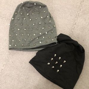 Skull and stud beenie bundle